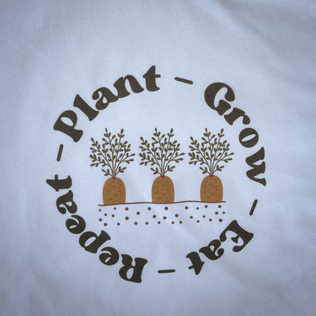 Plant - Grow - Eat - Repeat Tee in Hemp & Organic Cotton / Organic Cotton