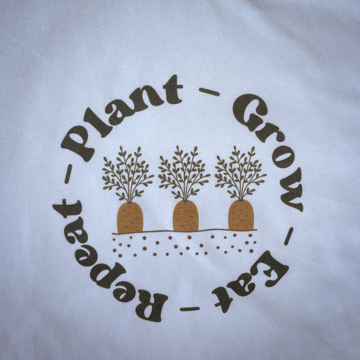 Plant - Grow - Eat - Repeat Tee in Hemp & Organic Cotton / Organic Cotton