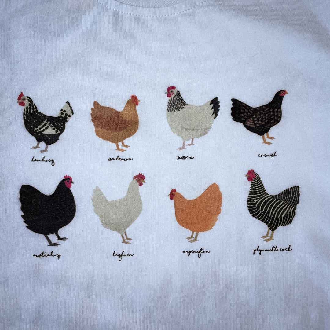 Chicken Variety Tee in Hemp & Organic Cotton / Organic Cotton