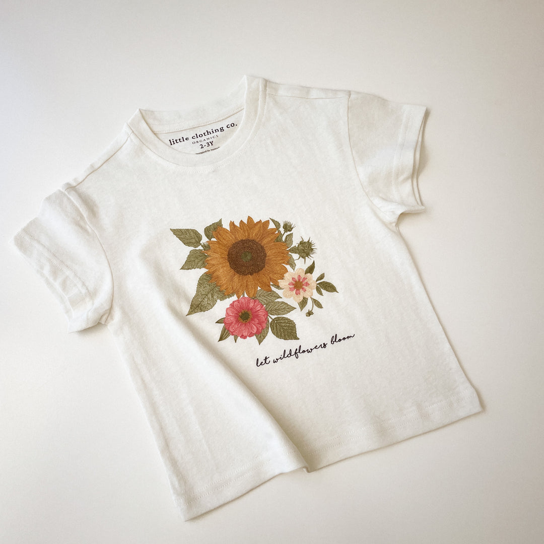 Vintage Wildflowers Tee in Hemp & Organic Cotton