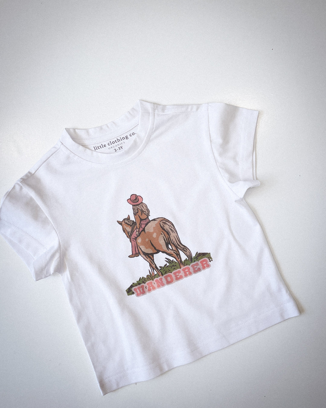 Wanderer Horse Pony Cowgirl Tee T-Shirt in Organic Cotton