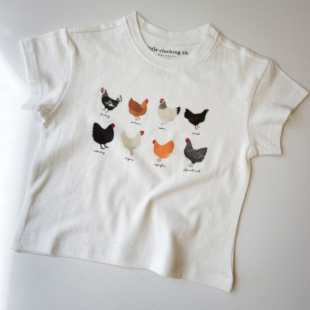 Chicken Variety Tee in Hemp & Organic Cotton / Organic Cotton
