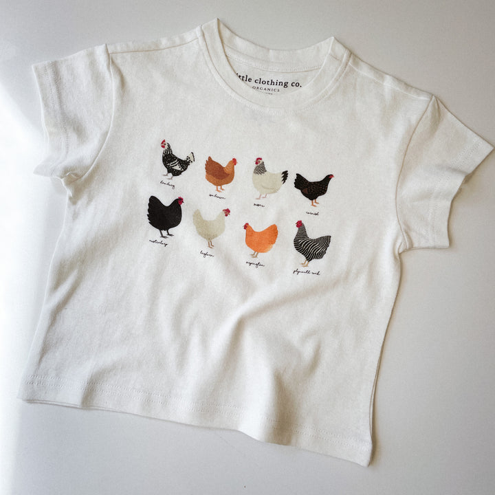 Chicken Variety Tee in Hemp & Organic Cotton / Organic Cotton