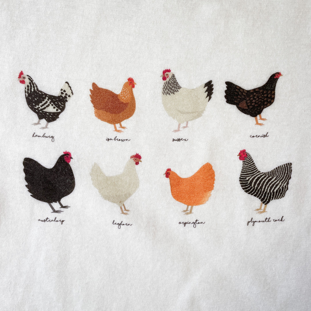 Chicken Variety Tee in Hemp & Organic Cotton / Organic Cotton