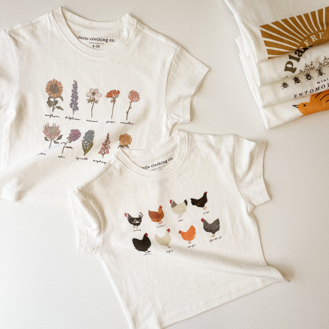 Flower Species Tee in Hemp & Organic Cotton / Organic Cotton