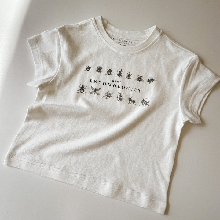 Mini Entomologist Insects Print Tee in Hemp & Organic Cotton / Organic Cotton