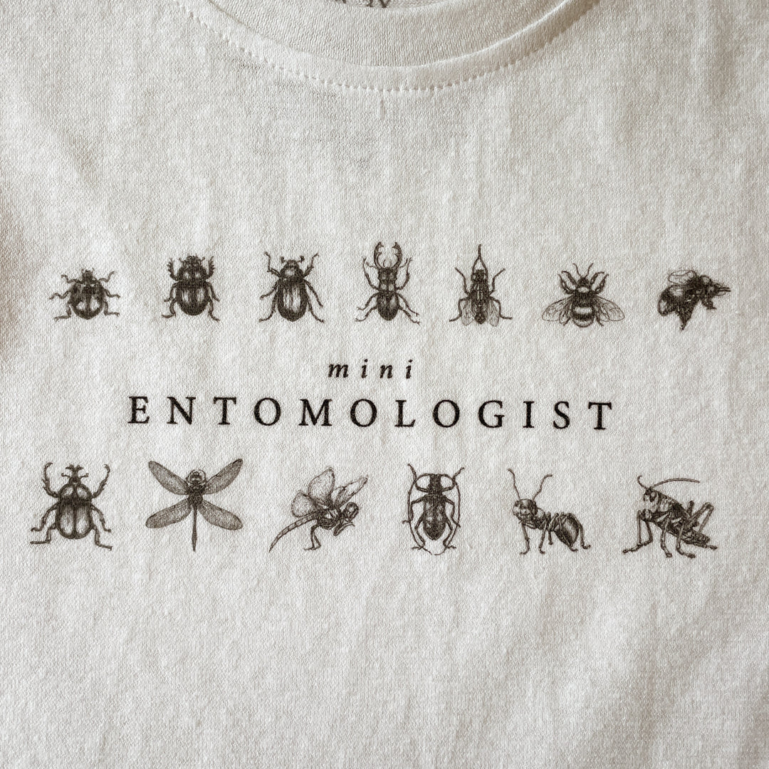 Mini Entomologist Insects Print Tee in Hemp & Organic Cotton / Organic Cotton