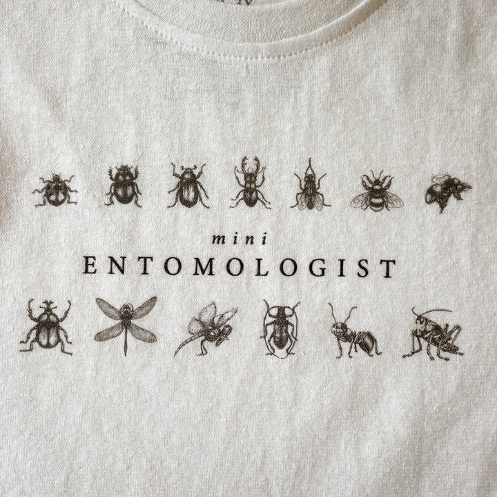 Mini Entomologist Insects Print Tee in Hemp & Organic Cotton / Organic Cotton