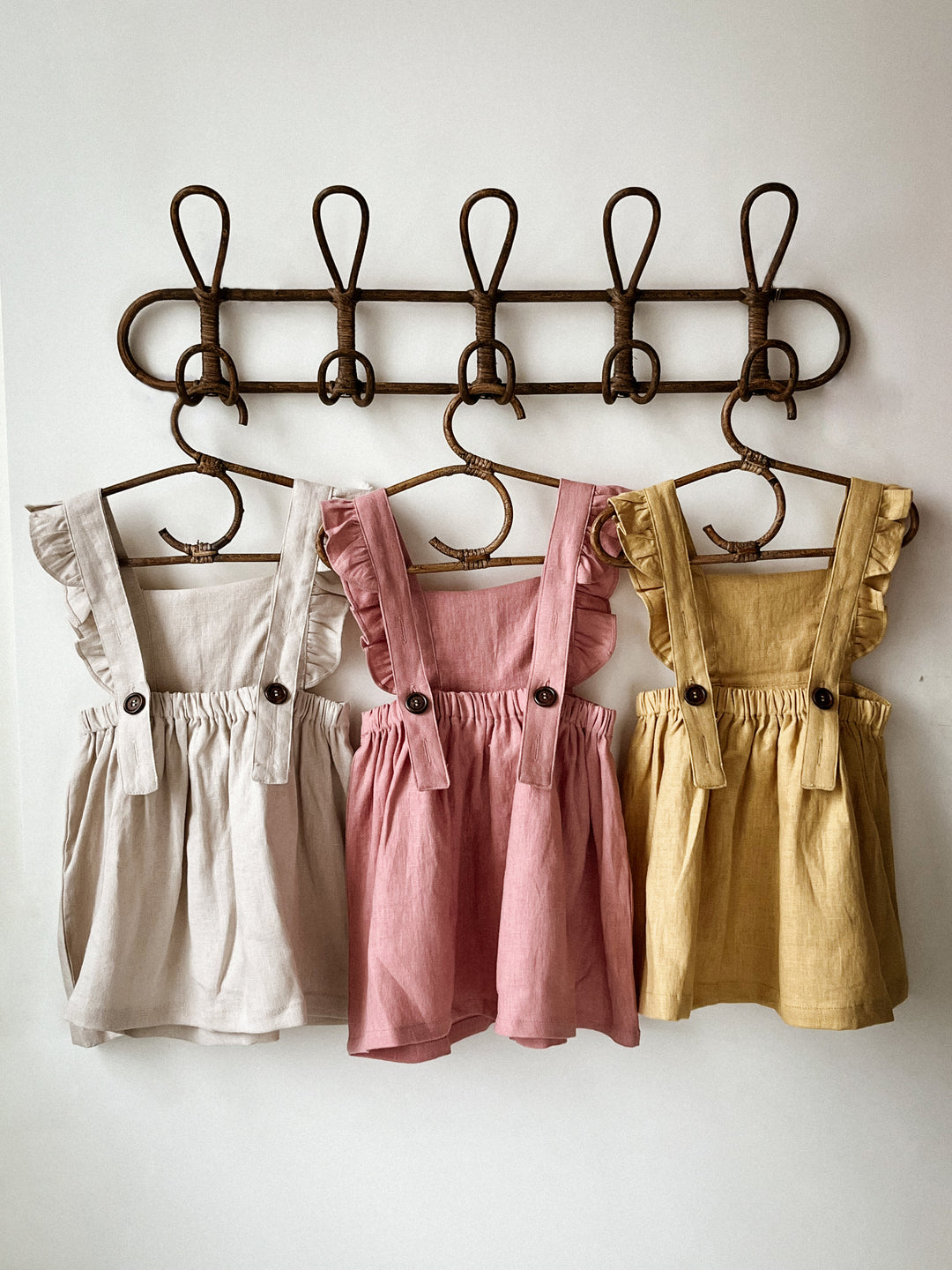 Vintage Dreams 100% Linen Pinafore Dress - Now in Six Colourways!