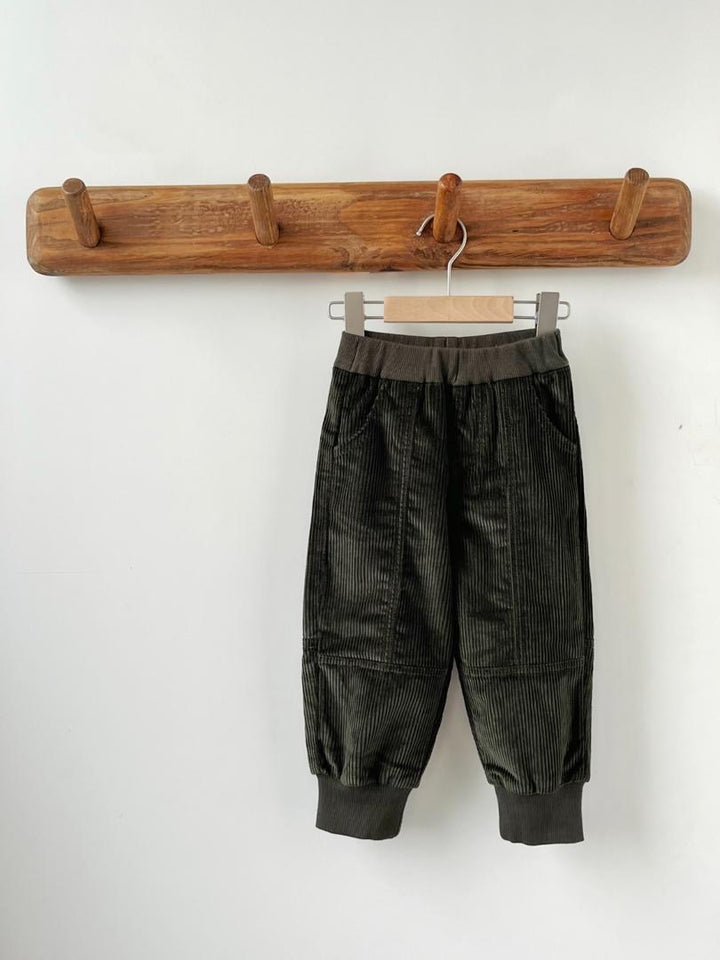 The Everyday Cord Pants - Relaxed Panelled Fit with Ribbed Cuffs