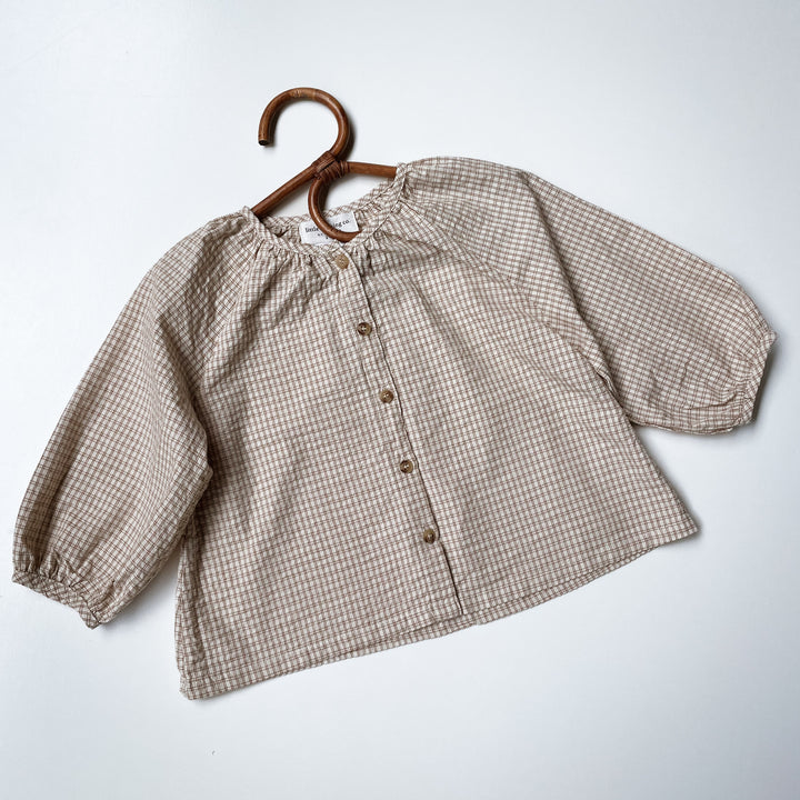 The Hazel Check Meadow Blouse