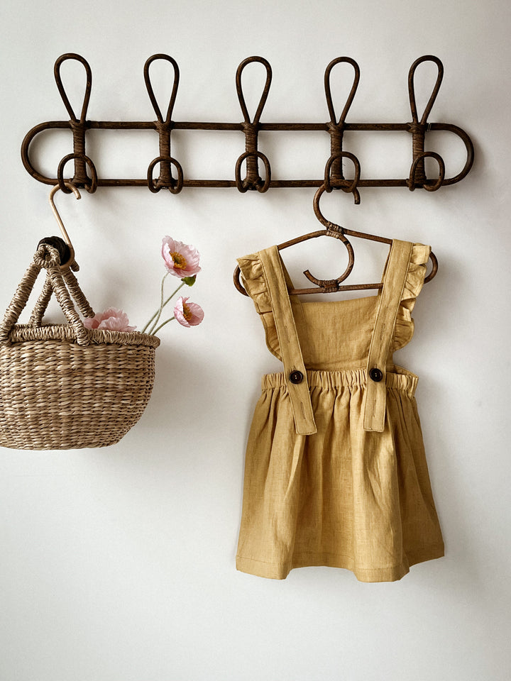 Vintage Dreams 100% Linen Pinafore Dress - Now in Six Colourways!