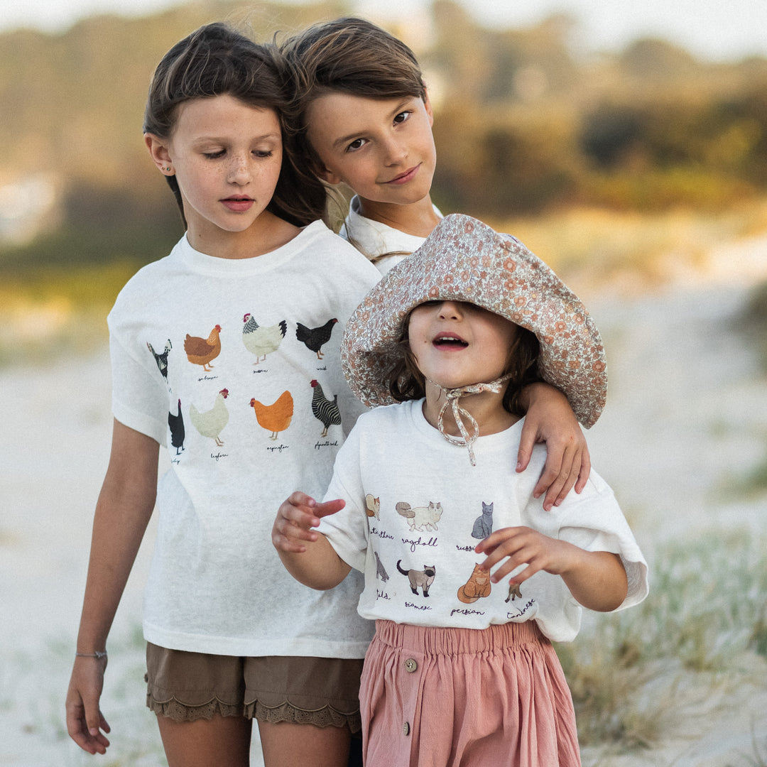 Chicken Variety Tee in Hemp & Organic Cotton / Organic Cotton