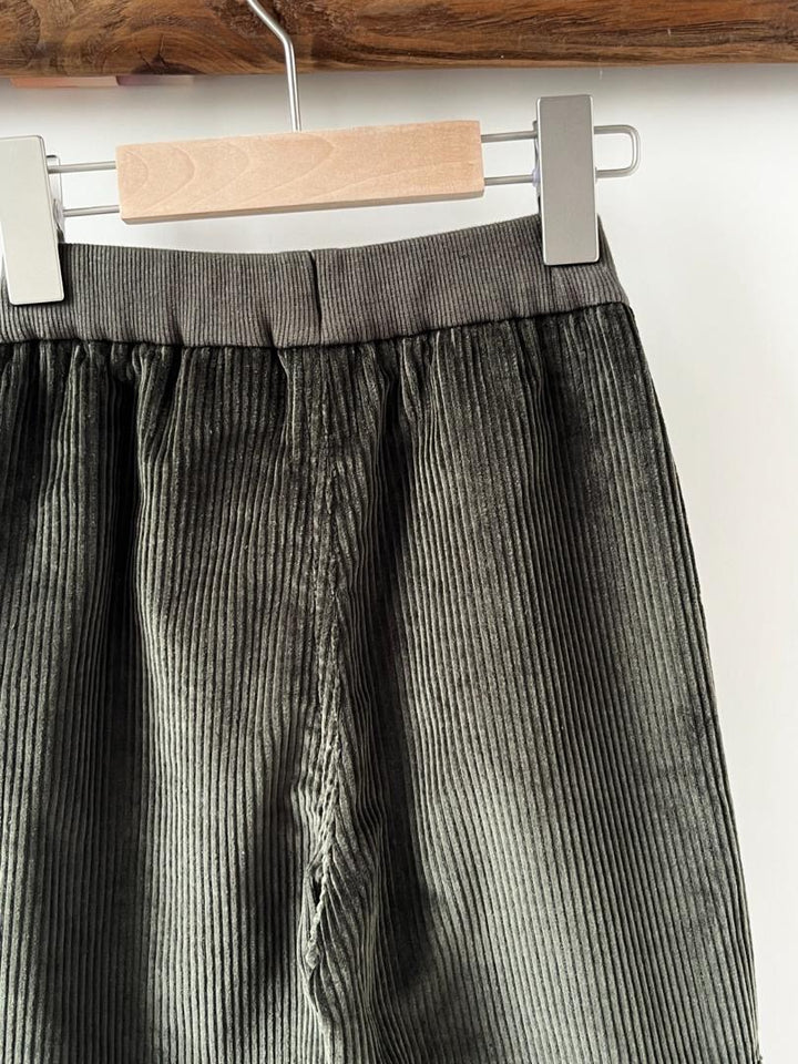 The Everyday Cord Pants - Relaxed Panelled Fit with Ribbed Cuffs