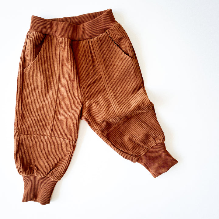 The Everyday Cord Pants - Relaxed Panelled Fit with Ribbed Cuffs