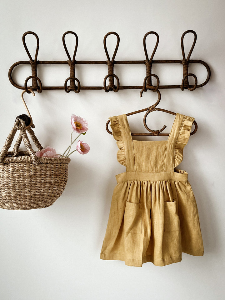 Vintage Dreams 100% Linen Pinafore Dress - Now in Six Colourways!