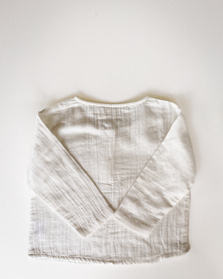 Soft Muslin Breathable Pure Cotton Long Sleeve Shirt