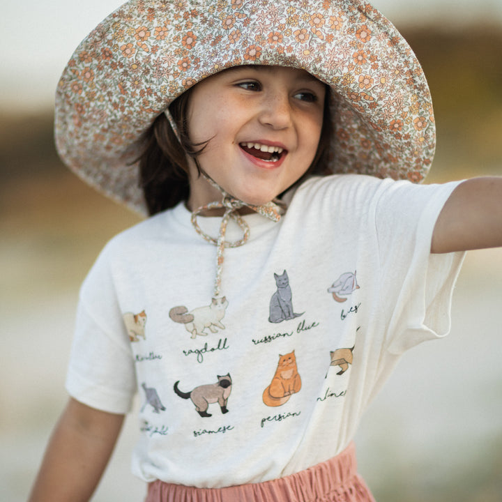 Cat Breeds Tee in Hemp & Organic Cotton / Organic Cotton