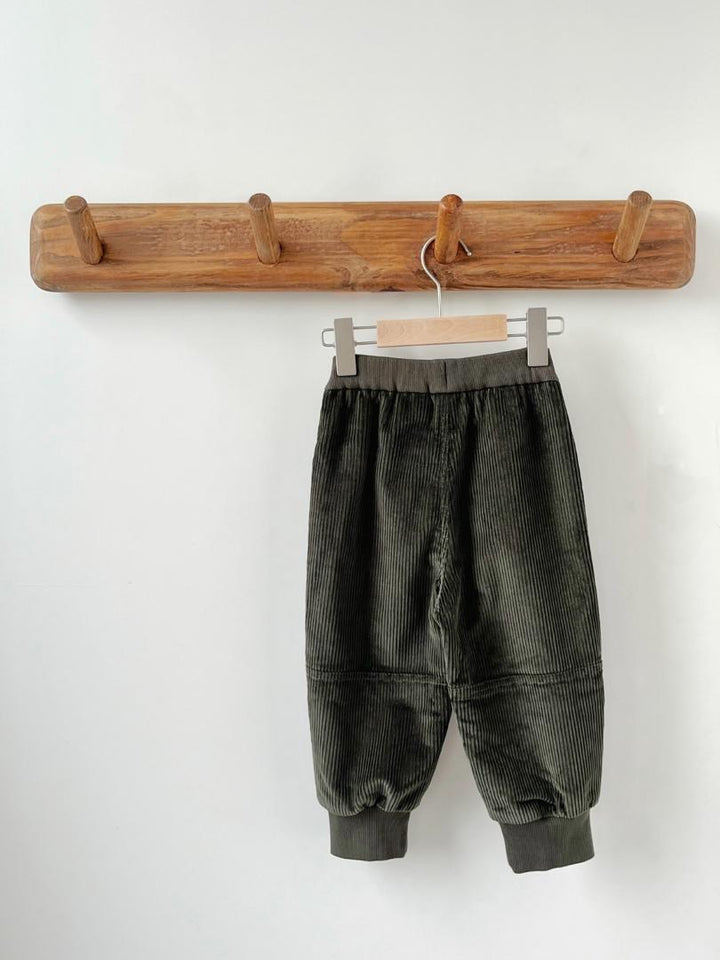 The Everyday Cord Pants - Relaxed Panelled Fit with Ribbed Cuffs