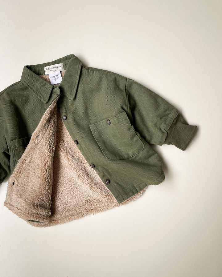 The Forest Trail Jacket in Olive and Chestnut