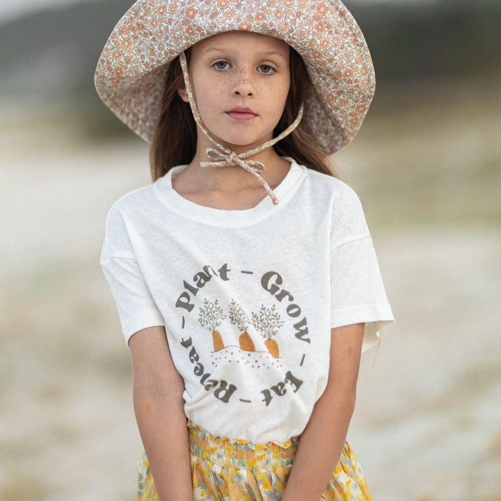 Plant - Grow - Eat - Repeat Tee in Hemp & Organic Cotton / Organic Cotton
