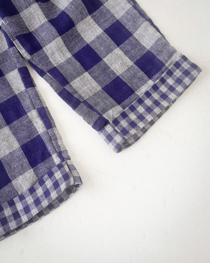 Easy Wear Check Trouser Pants - 100% Cotton