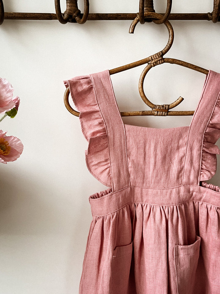 Vintage Dreams 100% Linen Pinafore Dress - Now in Six Colourways!