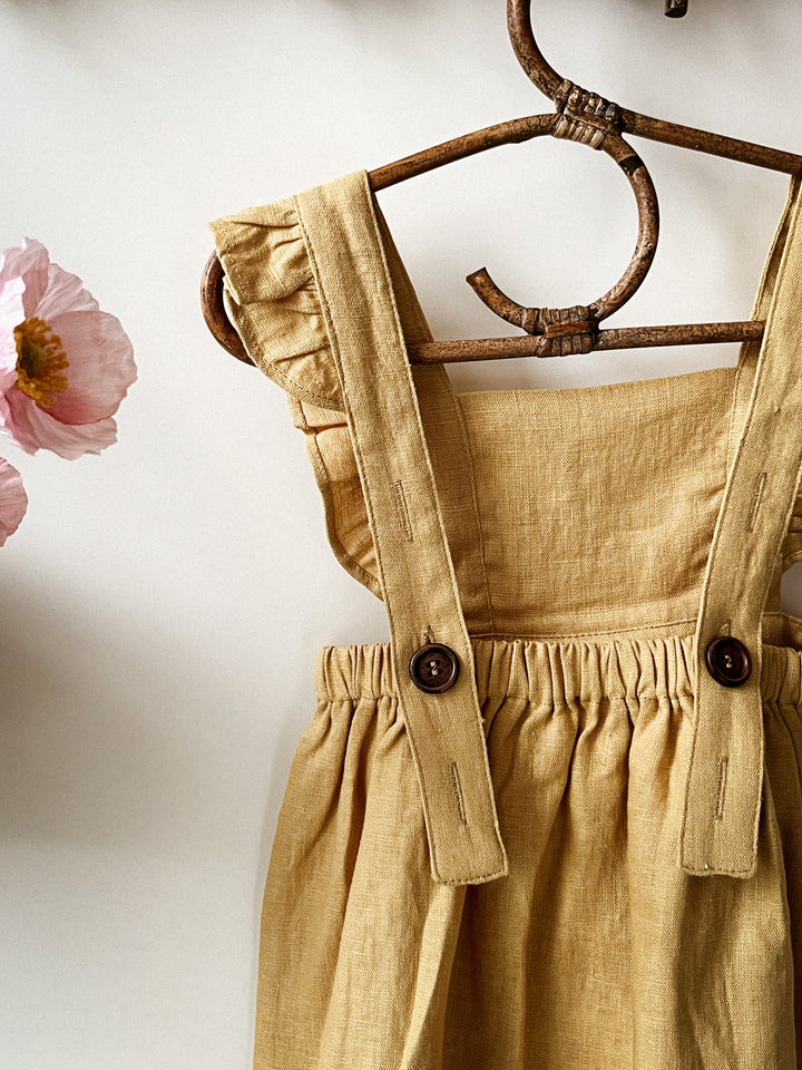 Vintage Dreams 100% Linen Pinafore Dress - Now in Six Colourways!