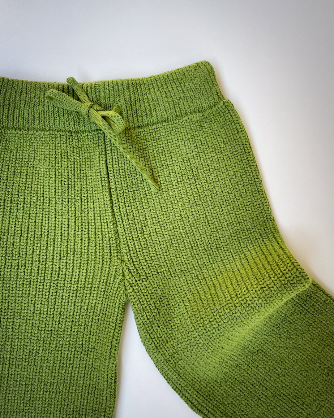 Cotton Knit Pants in Clover