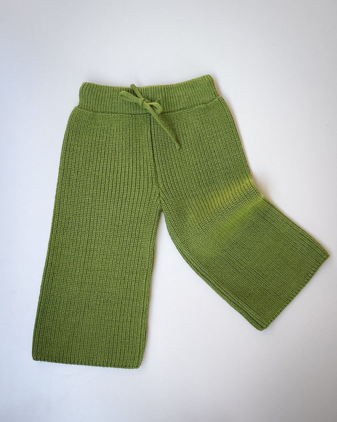 Cotton Knit Pants in Clover