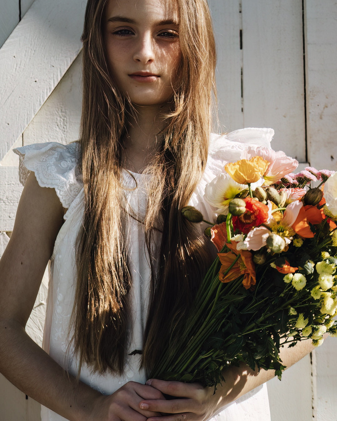 Dreamy Days Embroidered White Lace Dress