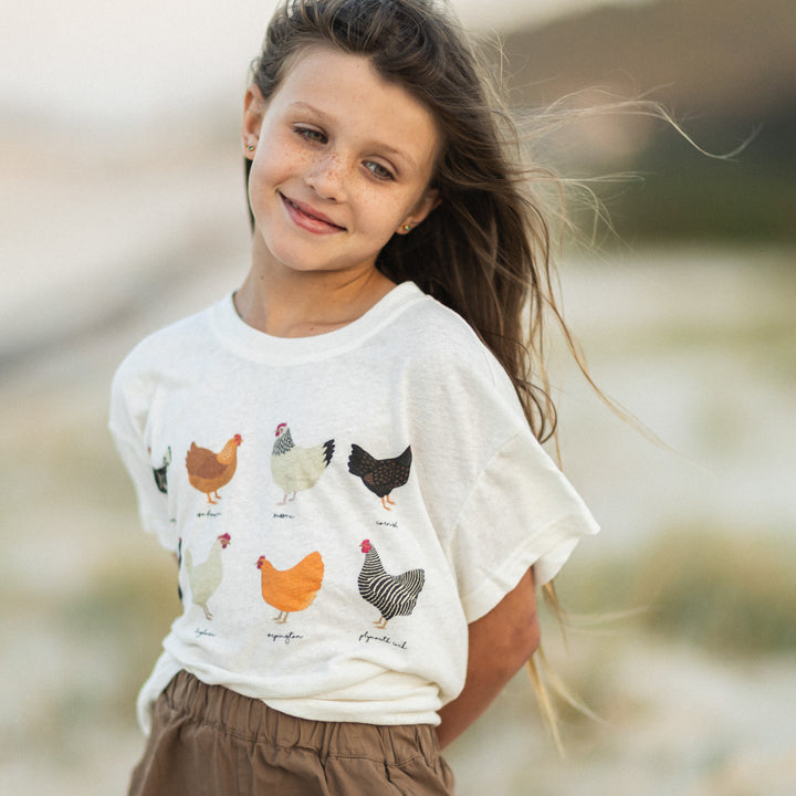 Chicken Variety Tee in Hemp & Organic Cotton / Organic Cotton