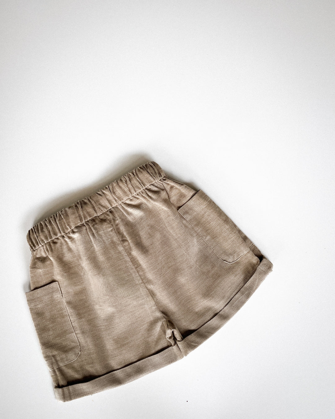 The Little Explorer Corduroy Shorts in Oatmeal