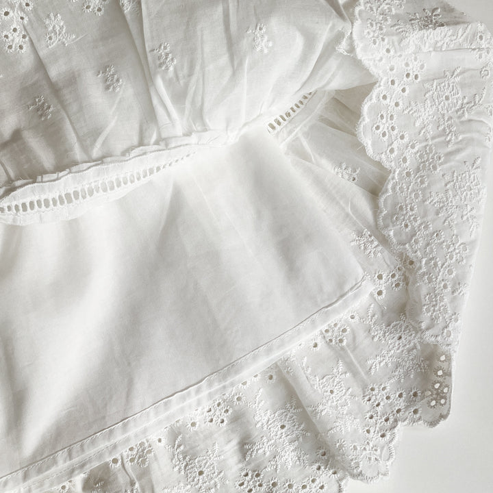 The Pretty in White Garden Skirt