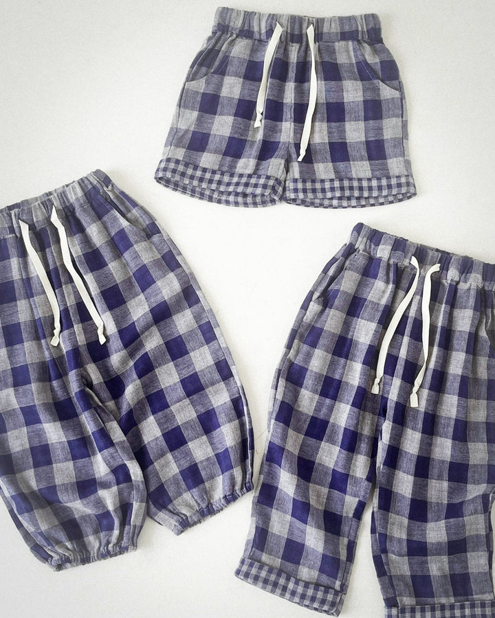 Easy Wear Check Trouser Pants - 100% Cotton