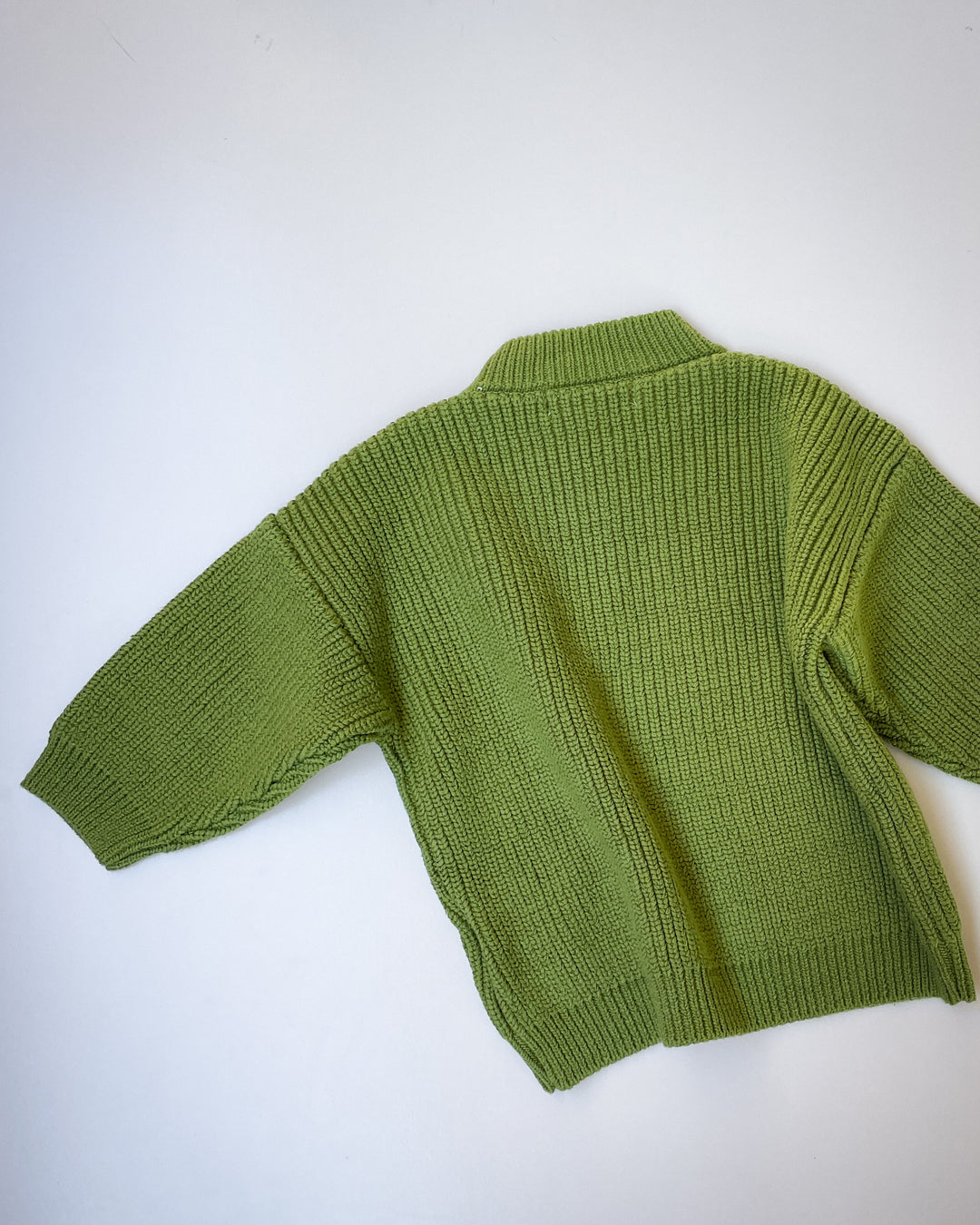 Cotton Knit Jumper in Clover