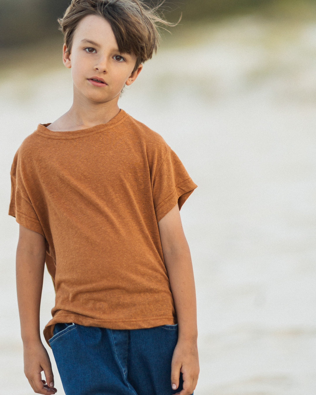 The Everyday Linen Tee in Earthy Shades