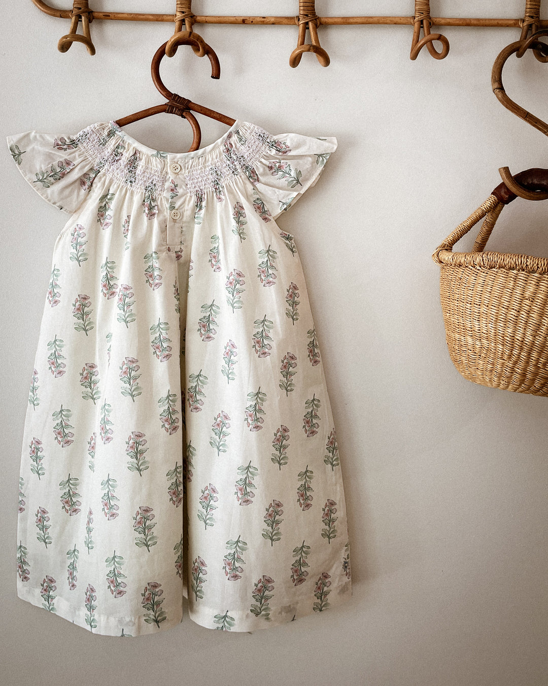 Autumn Falls Petal Floral Dress - Vintage inspired Cotton Dress
