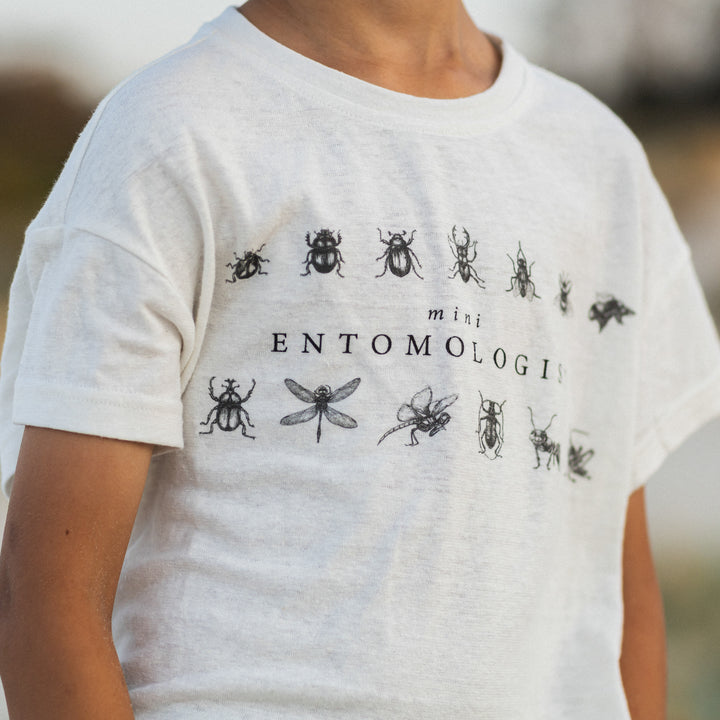 Mini Entomologist Insects Print Tee in Hemp & Organic Cotton / Organic Cotton