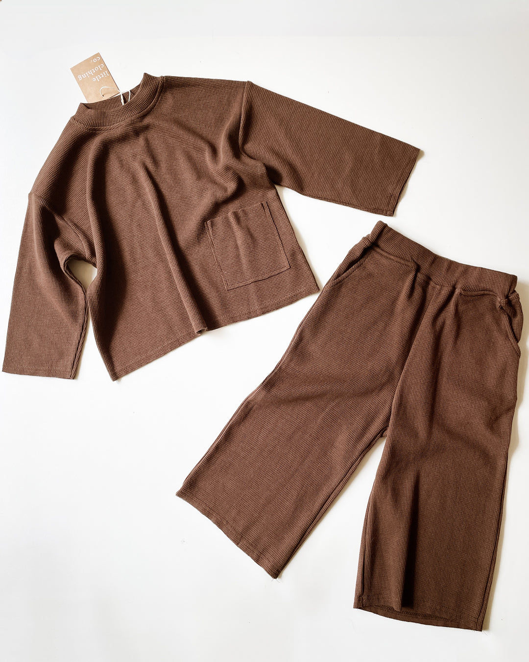 Long Sleeve Waffle Top & Pants Play Set