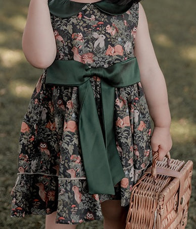 Rabbit Woodland Doll Collar Dress