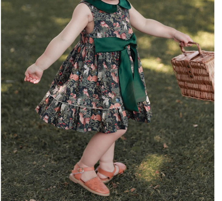 Rabbit Woodland Doll Collar Dress