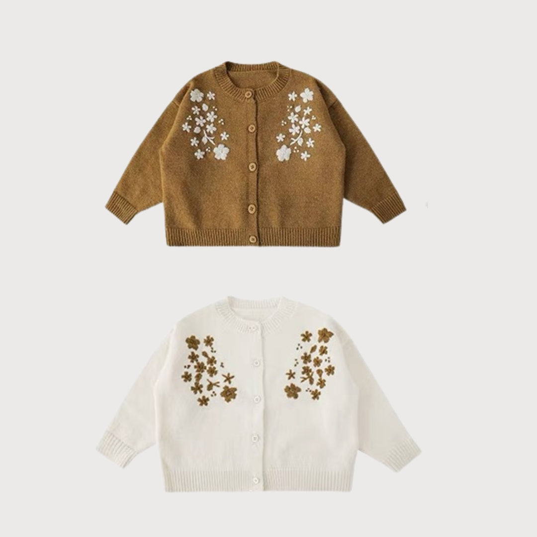 Whimsical Floral Embroidered Cardigan