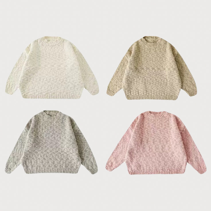 Natural Chunky Knit Jumper in Pure Cotton