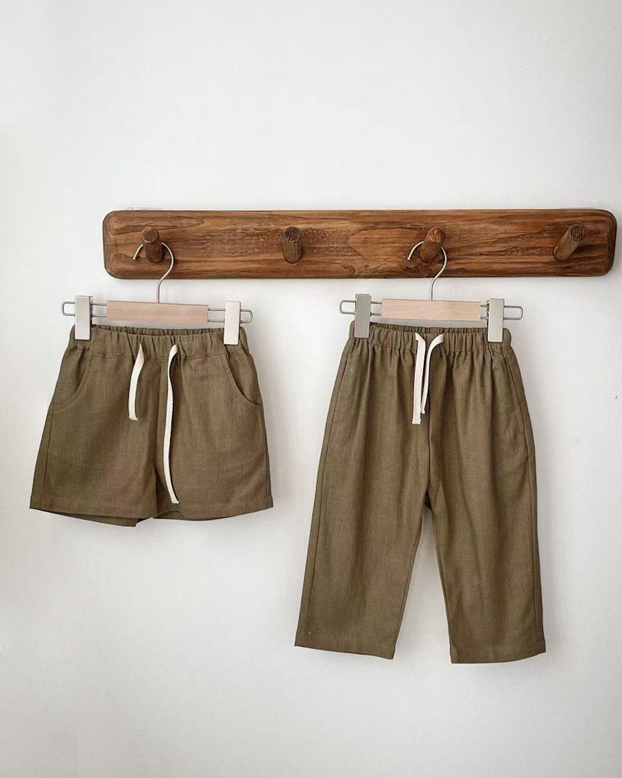 The Easy Shorts Linen Drawstring Shorts