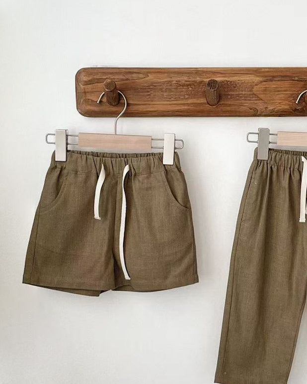 The Easy Shorts Linen Drawstring Shorts