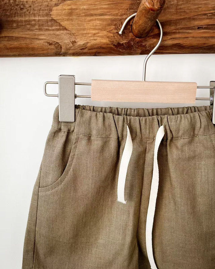 The Easy Shorts Linen Drawstring Shorts