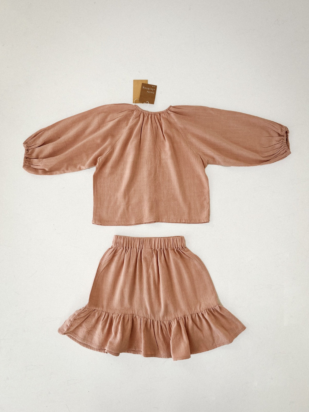The Gypsy Blouse - Dusty Pink Linen Cotton Blend