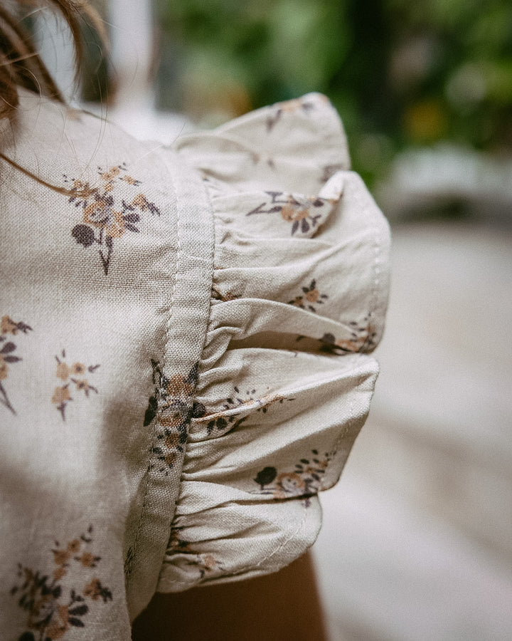 Meadow Dreams Blouse & Pants Set — Vintage-Inspired Floral Two-Piece