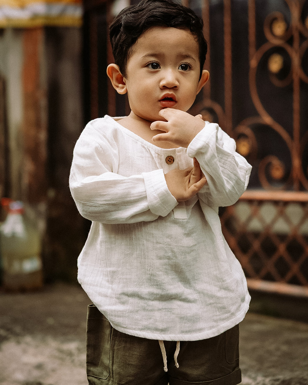 Soft Muslin Breathable Pure Cotton Long Sleeve Shirt